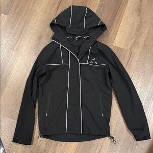 Boohoo Man Black gym reflective  Jacket